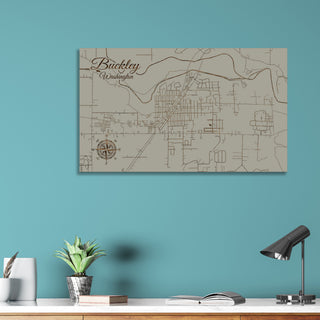 Buckley, Washington Street Map