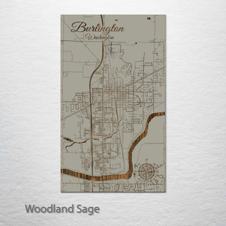Burlington, Washington Street Map