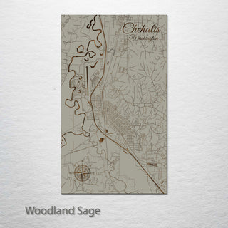 Chehalis, Washington Street Map