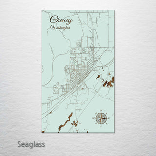 Cheney, Washington Street Map