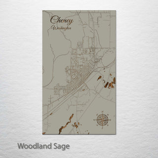 Cheney, Washington Street Map
