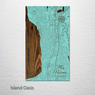 Des Moines, Washington Street Map