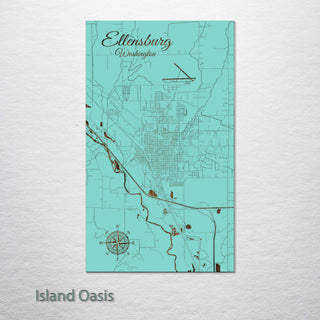 Ellensburg, Washington Street Map