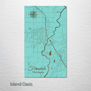 Ferndale, Washington Street Map