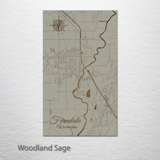 Ferndale, Washington Street Map