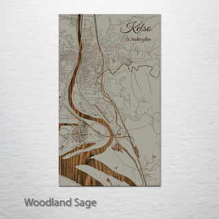 Kelso, Washington Street Map