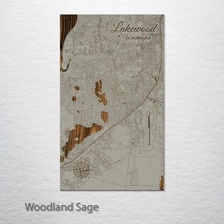 Lakewood, Washington Street Map