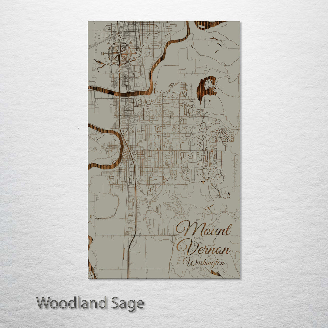Mount Vernon, Washington Street Map