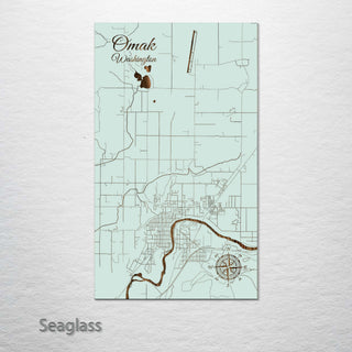 Omak, Washington Street Map