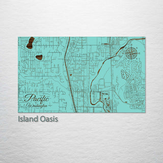 Pacific, Washington Street Map