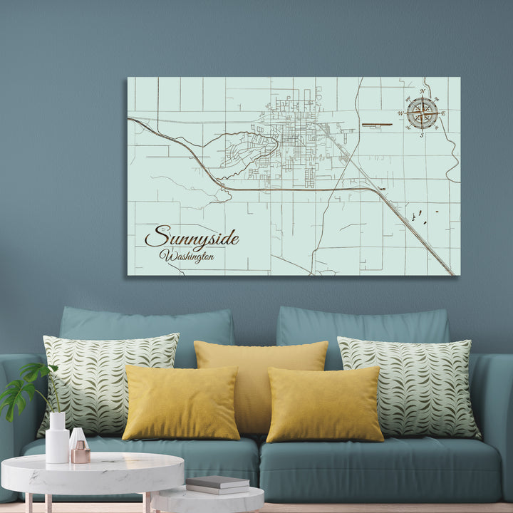 Sunnyside, Washington Street Map