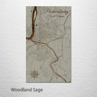 Parkersburg, West Virginia Street Map