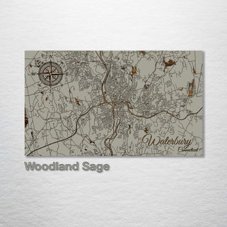 Waterbury, Connecticut Street Map - Fire & Pine