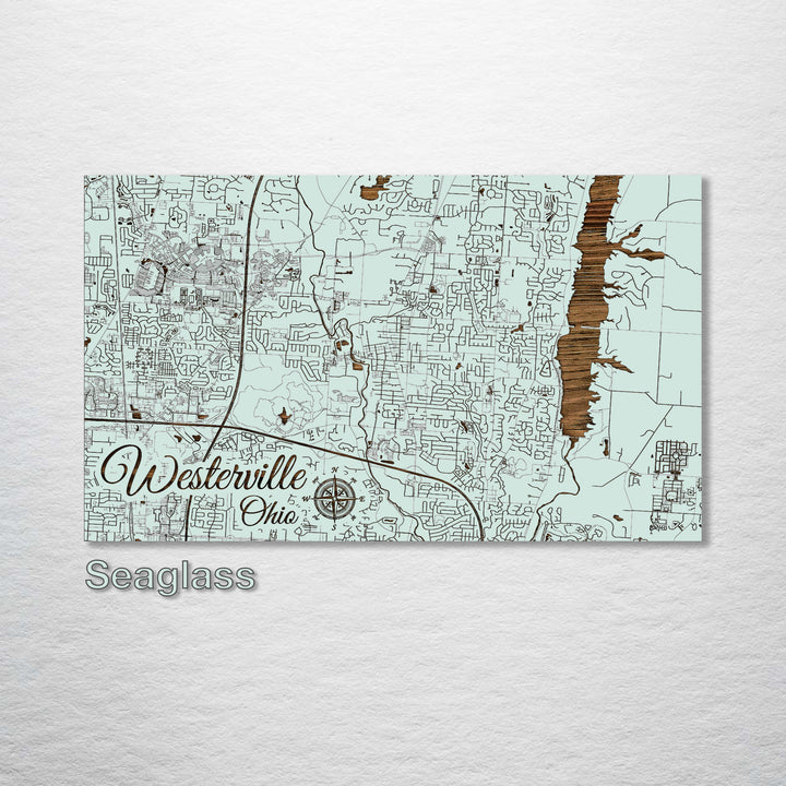 Westerville, Ohio Street Map - Fire & Pine