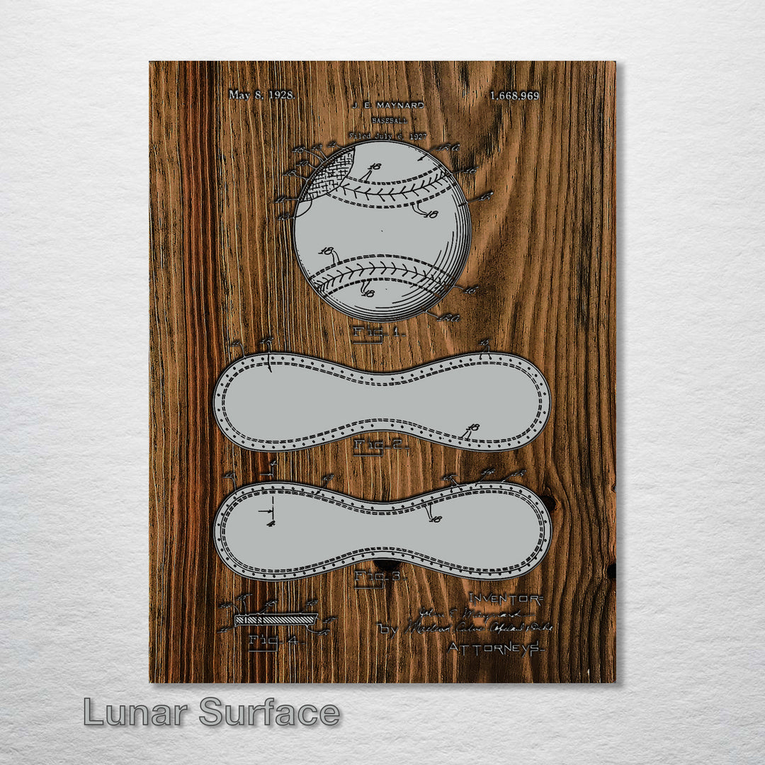 Baseball 1928 (Inverted) - Fire & Pine