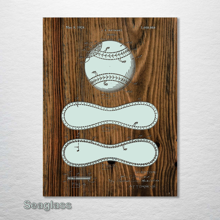 Baseball 1928 (Inverted) - Fire & Pine