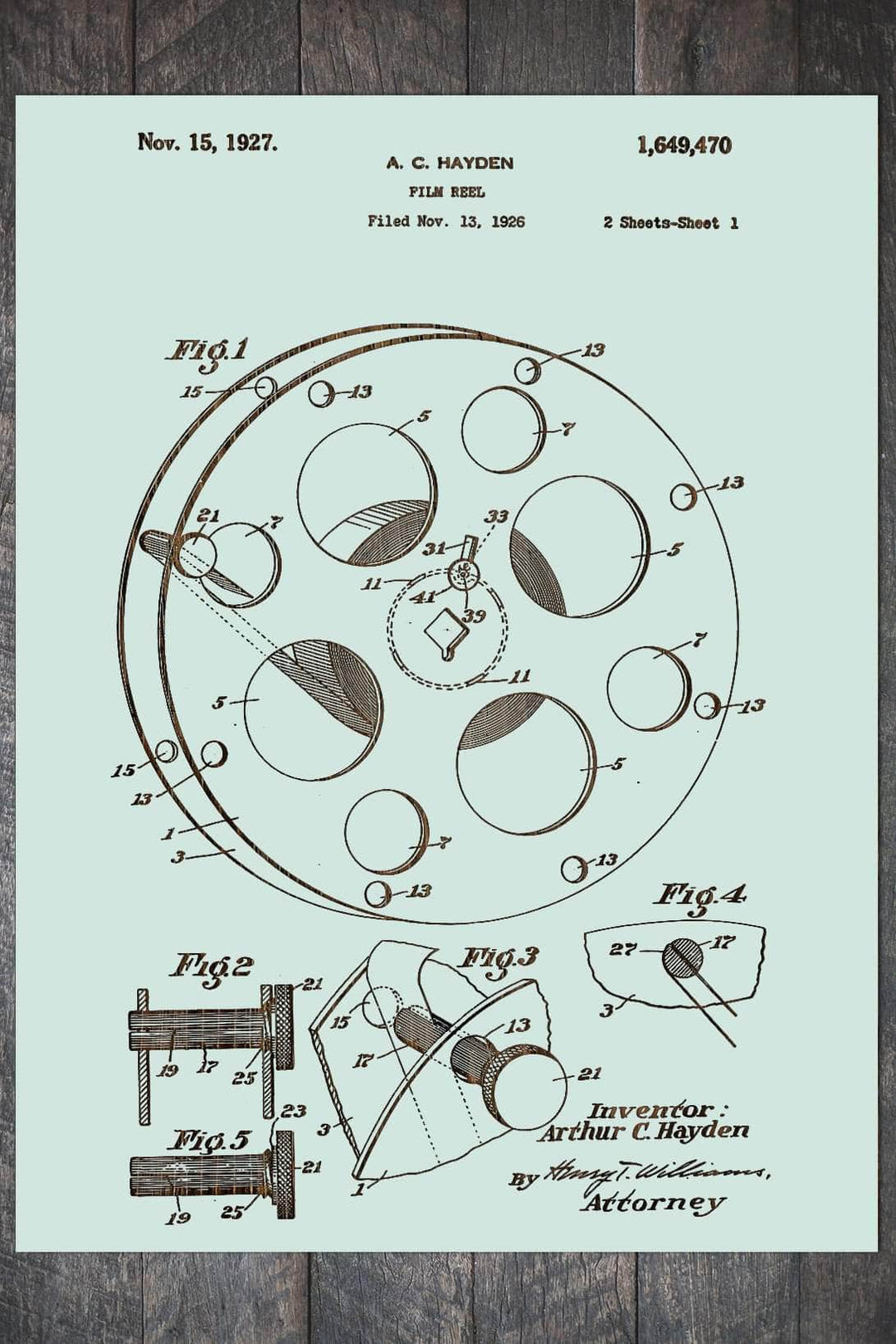 Film Reel 1926 - Fire & Pine