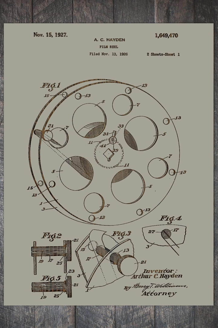 Film Reel 1926 - Fire & Pine