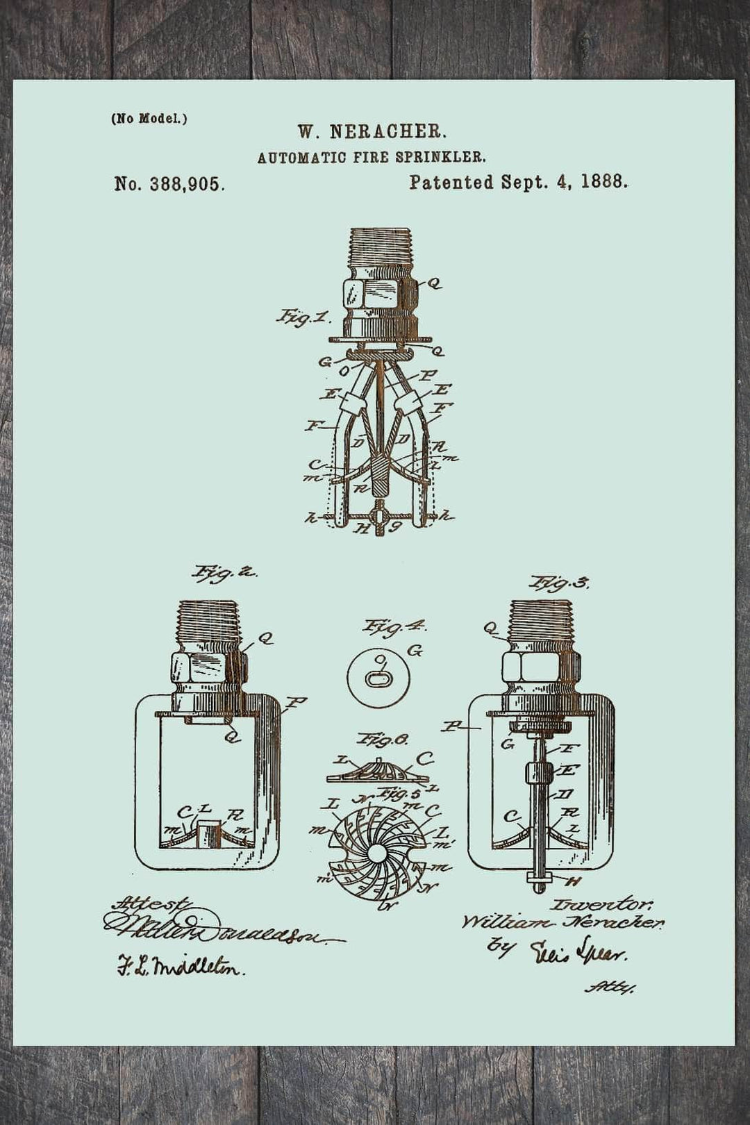 Fire Sprinkler 1888 - Fire & Pine