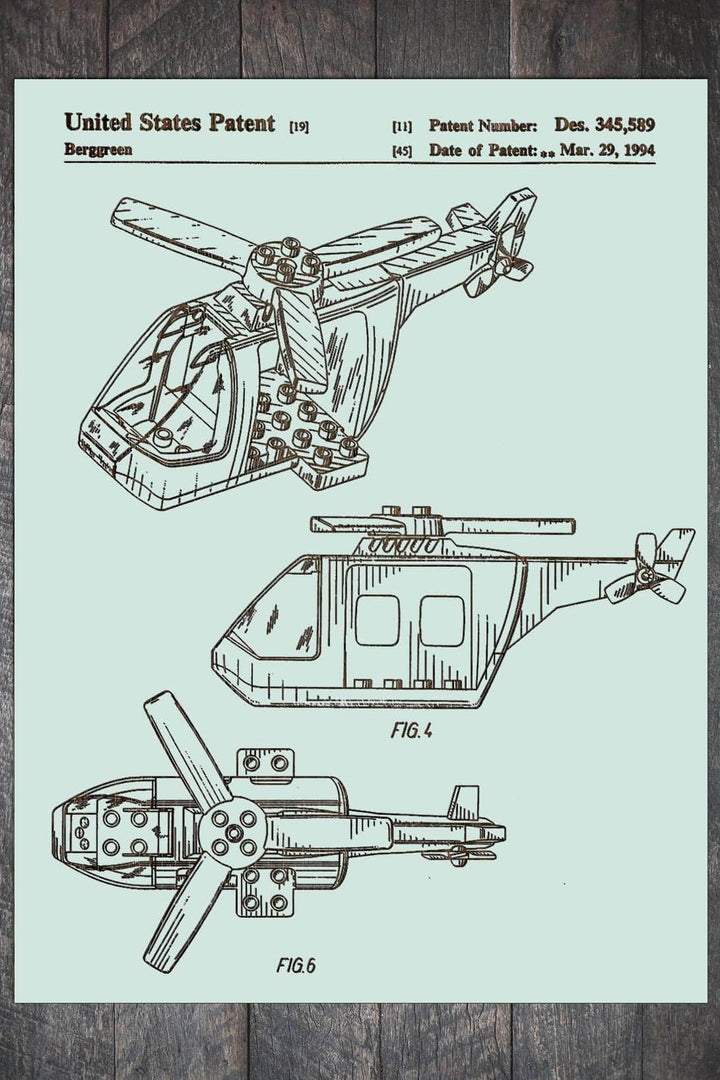 Lego Helicopter - Fire & Pine