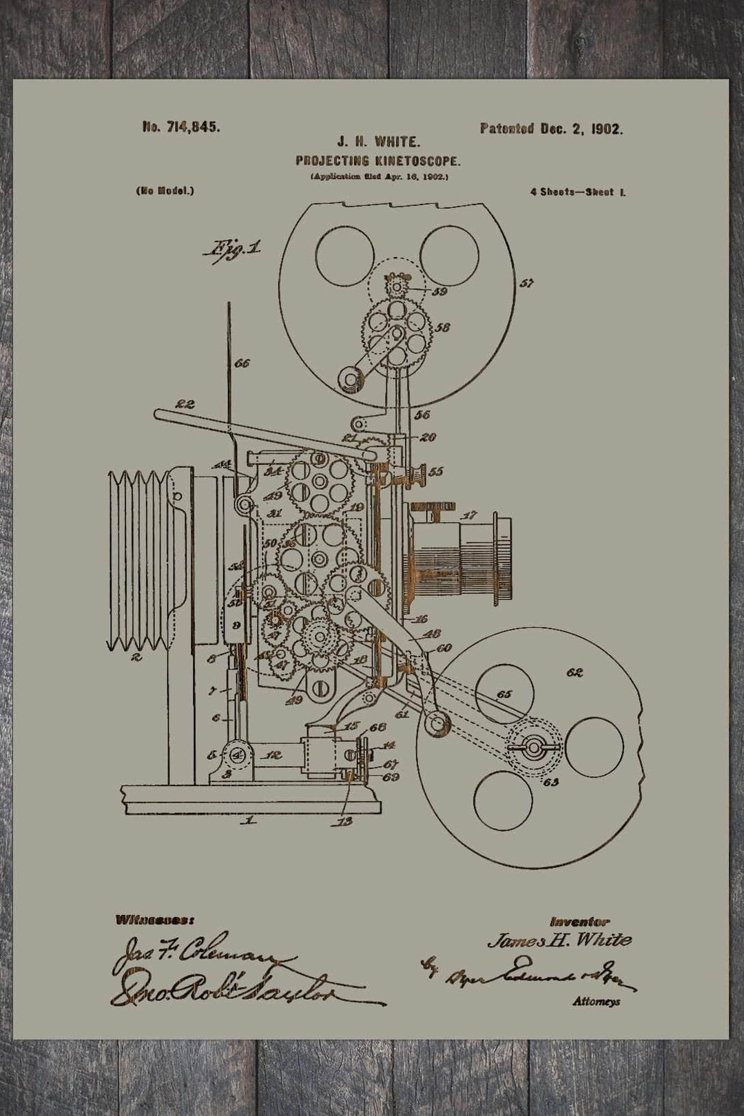 Movie Projector 1902 - Fire & Pine