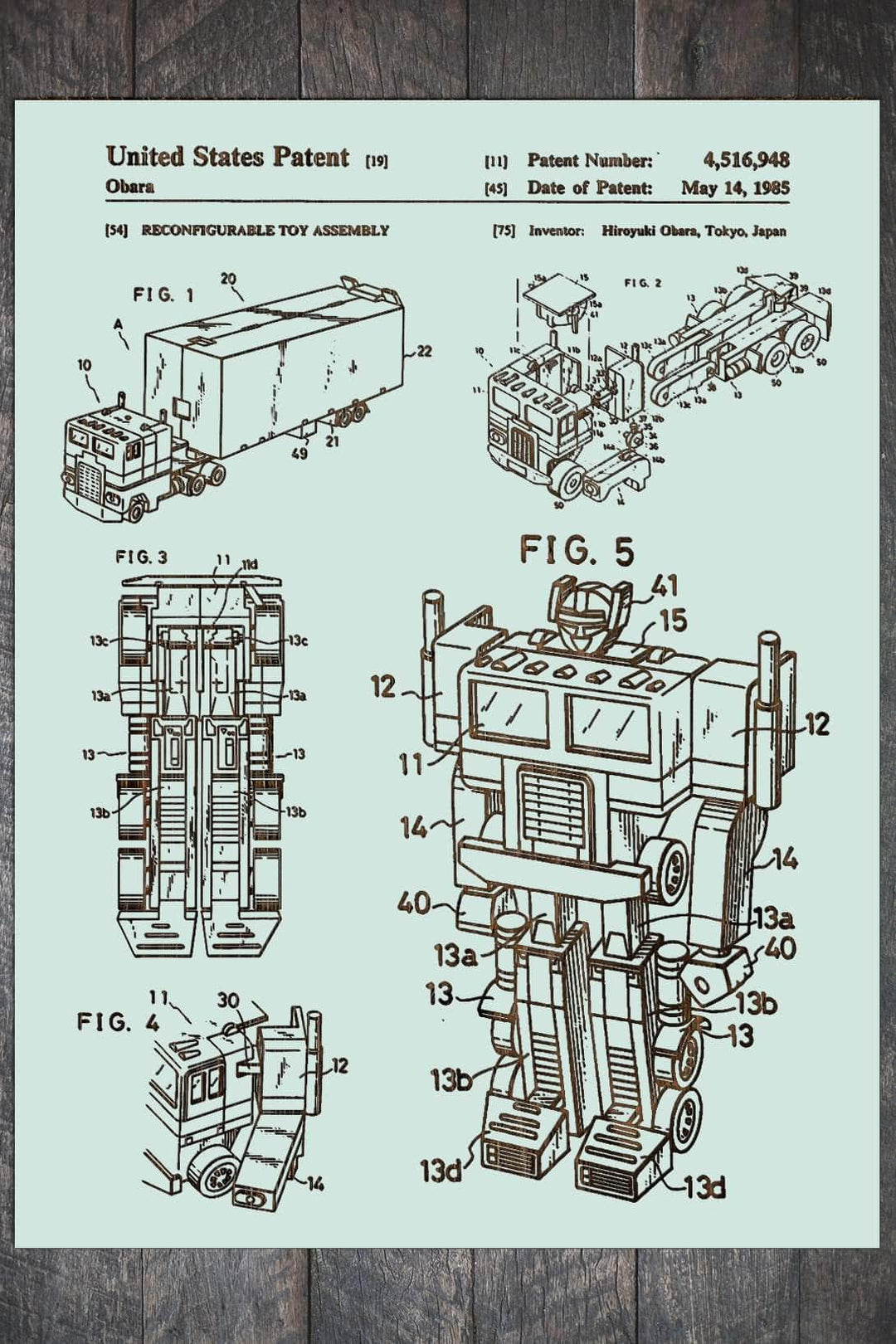 Optimus Prime Transformer - Fire & Pine