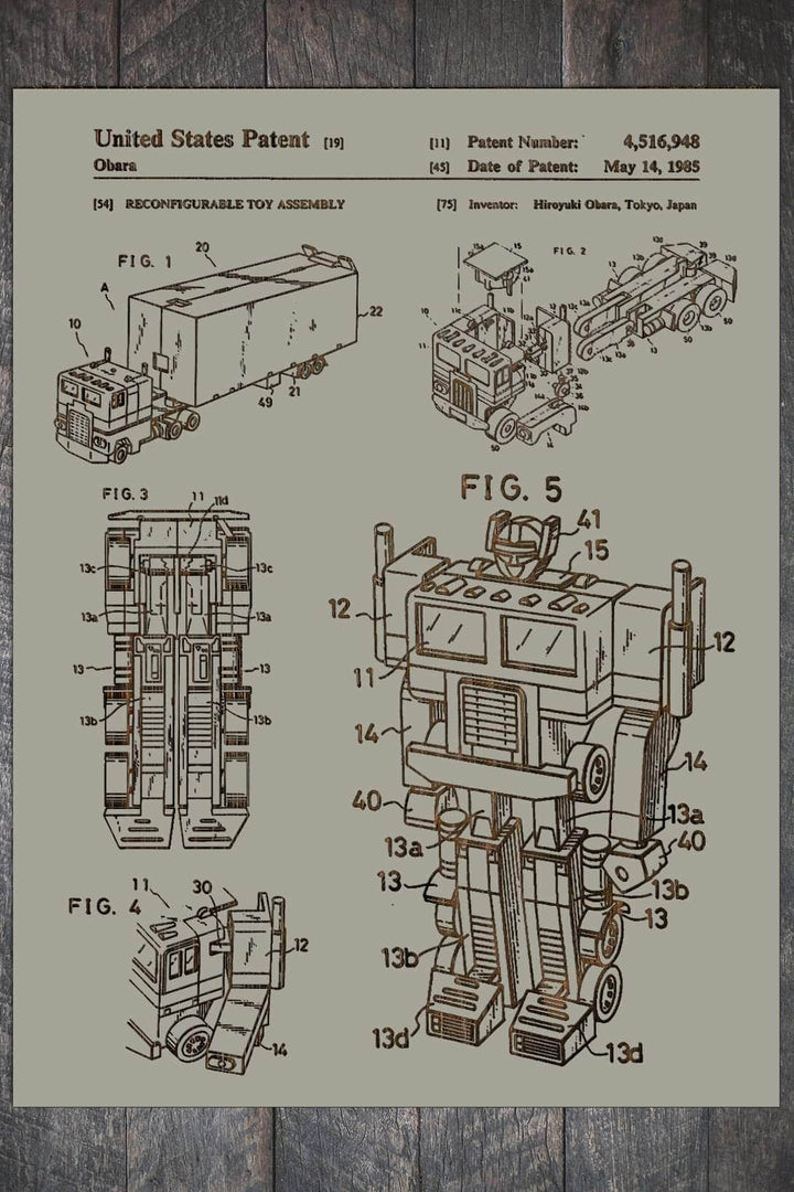 Optimus Prime Transformer - Fire & Pine