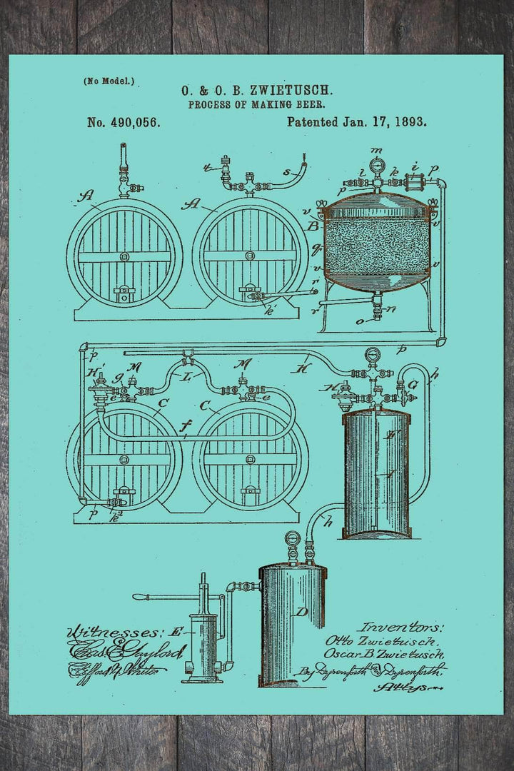 Process of Making Beer 1893 - Fire & Pine