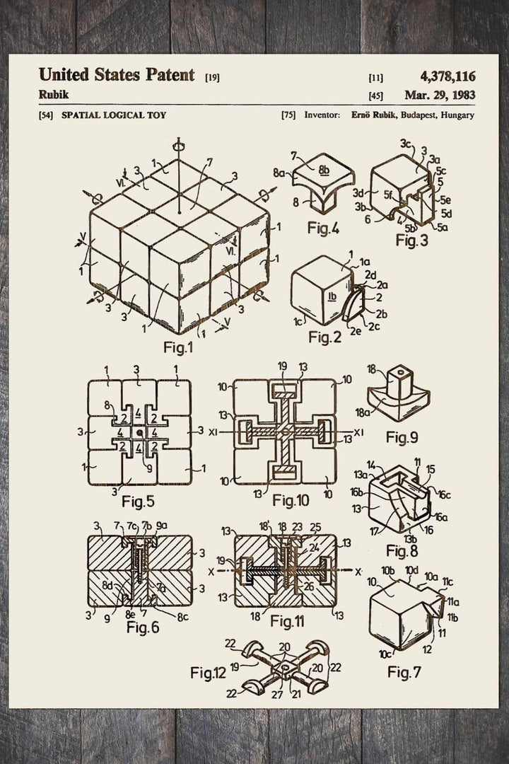 Rubik's Cube - Fire & Pine