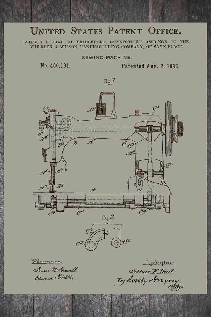 Sewing Machine - Fire & Pine