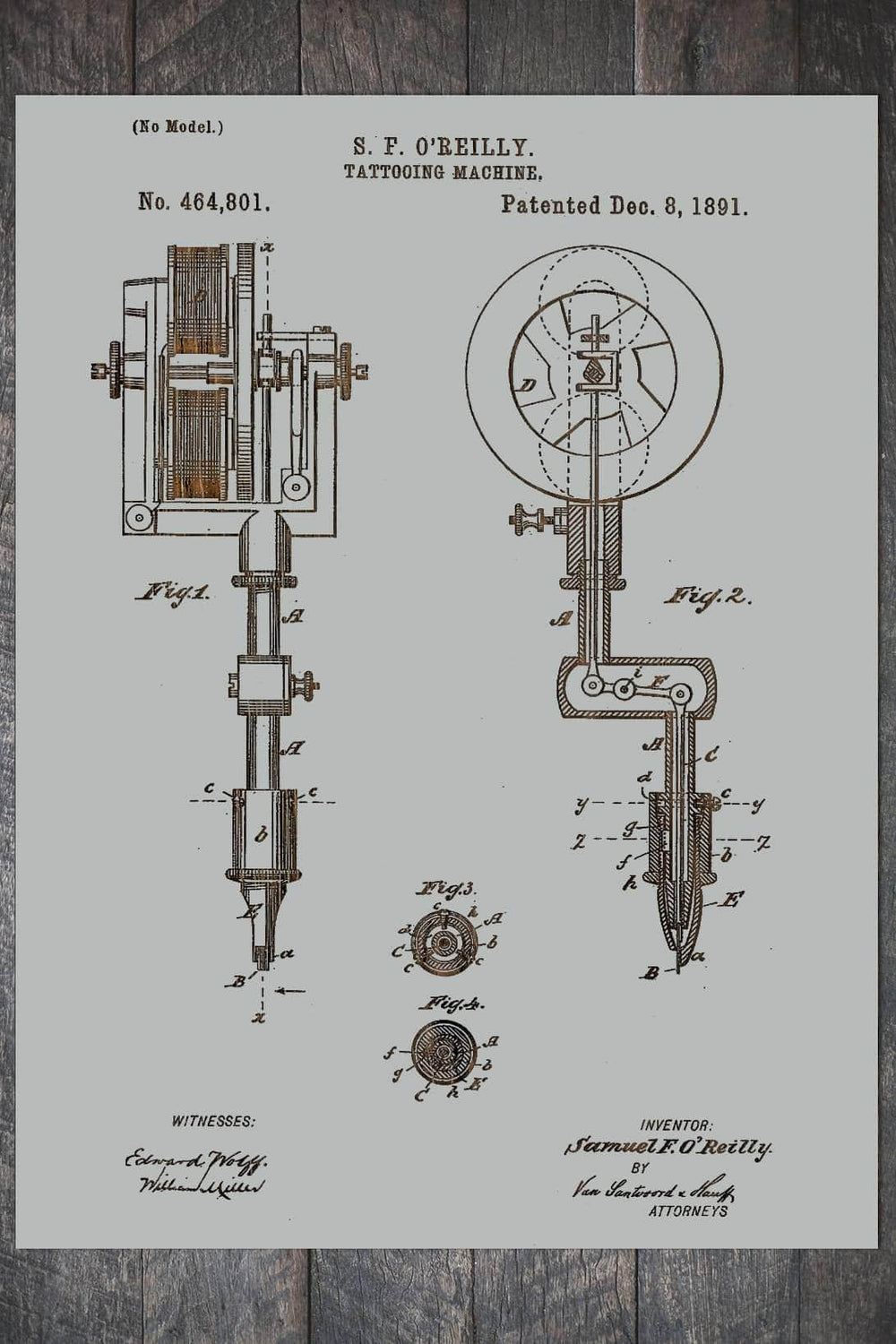 Tattooing Machine - Fire & Pine