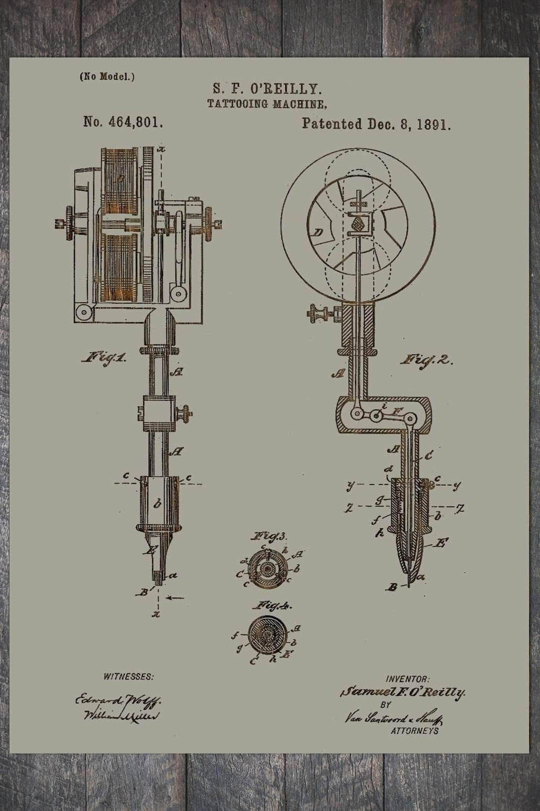 Tattooing Machine - Fire & Pine