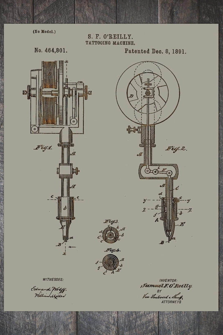 Tattooing Machine - Fire & Pine