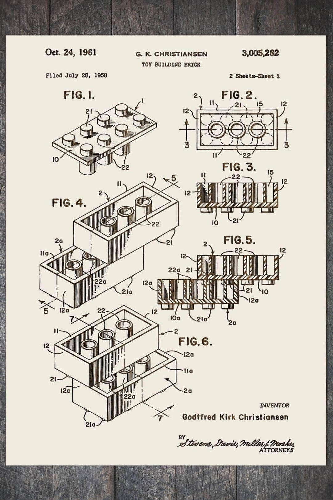 Lego Brick - Fire & Pine