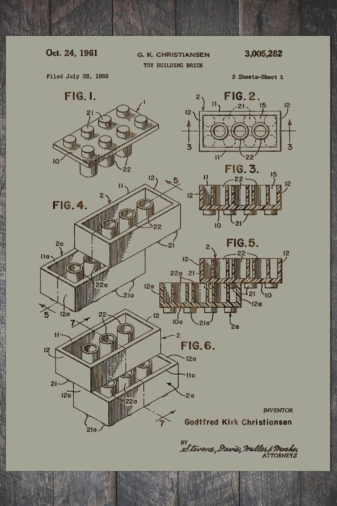 Lego Brick - Fire & Pine