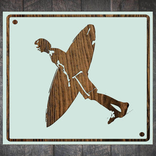 Male Surfer Crossing - Fire & Pine